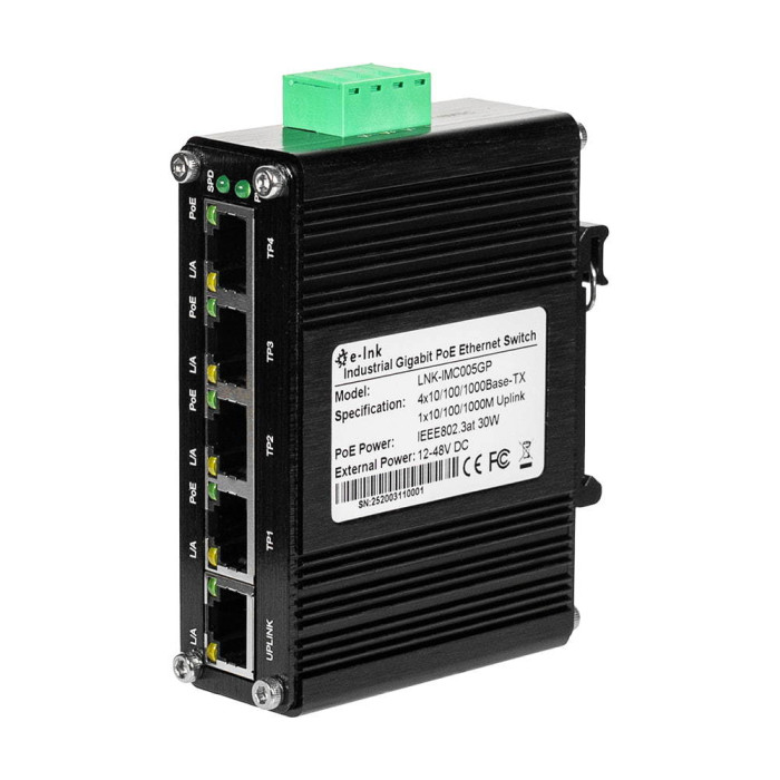 PoE комутатор LNK-IMC005GP E-LINK