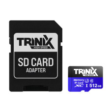 Карта пам'яті 512GB microSDXC (з SD адаптером) U3 V30 A1 Trinix