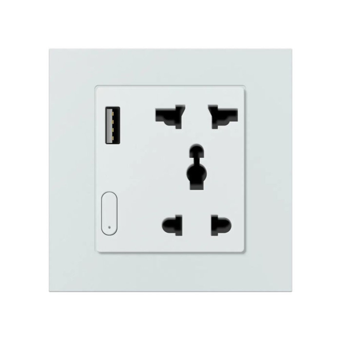 ZigBee розумна розетка з USB Akubela (біла)