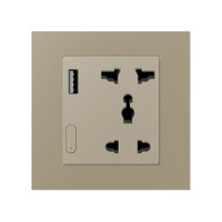 ZigBee розумна розетка з USB Akubela (золота)