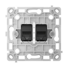 Розетка Ajax OutletCore (LAN) vertical Black