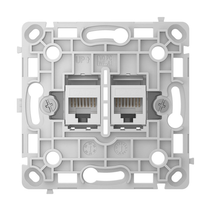 Розетка Ajax OutletCore (LAN) vertical White