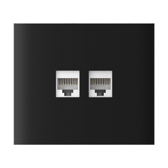 Фронтальна панель Ajax CenterCover (LAN) vertical black