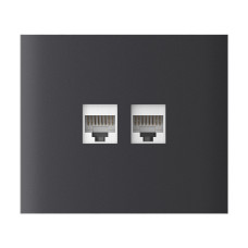 Фронтальна панель Ajax CenterCover (LAN) vertical graphite
