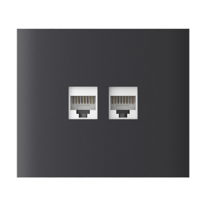 Фронтальна панель Ajax CenterCover (LAN) vertical graphite