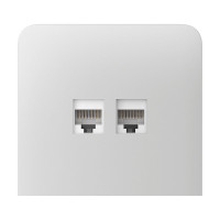 Фронтальна панель Ajax SideCover (LAN) vertical white