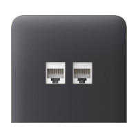 Фронтальна панель Ajax SideCover (LAN) vertical graphite