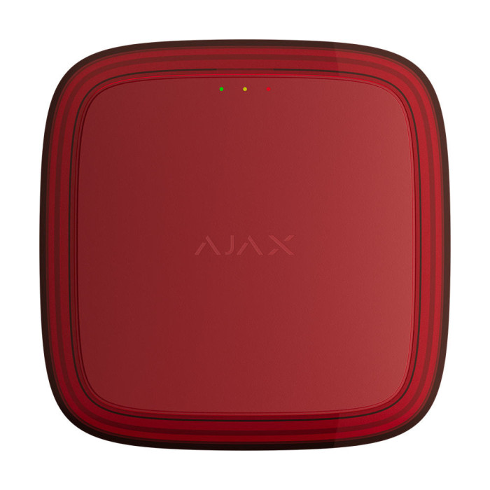 Адресний пожежний оповіщувач світловий Ajax EN54 FireProtect (VAD) Jeweller Red