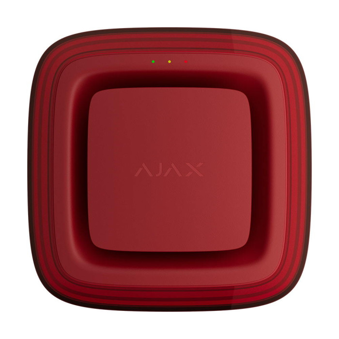 Адресний пожежний оповіщувач світлозвуковий Ajax EN54 FireProtect (Sounder/VAD) Jeweller Red