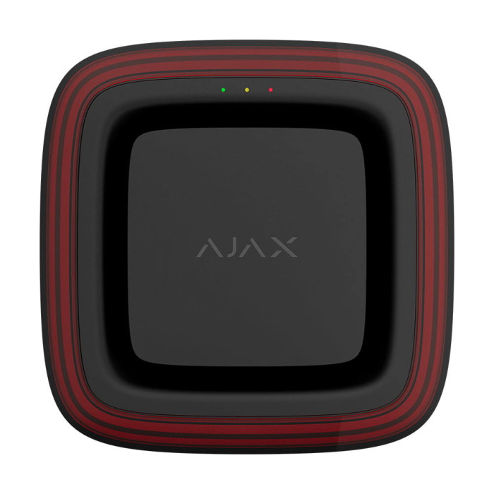 Адресний пожежний оповіщувач світлозвуковий Ajax EN54 FireProtect (Sounder/VAD) Jeweller Black