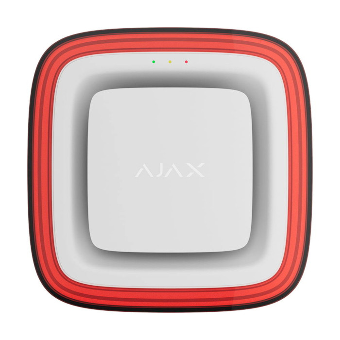 Адресний пожежний оповіщувач світлозвуковий Ajax EN54 FireProtect (Sounder/VAD) Jeweller White