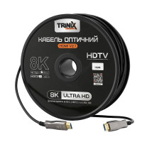 Кабель HDMI V2.1 оптичний 100м (AOC-HDMI8k-100m) Trinix