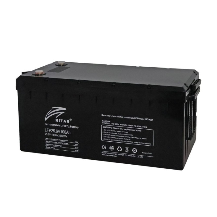 Акумуляторна батарея Ritar LiFePO4 25,6V 100Ah Q1Ah 2560Wh