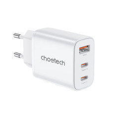 Адаптер PD3046 PD30W GAN A+2xC wall charger White Choetech