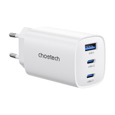 Адаптер PD9006 PD65W GAN A+2xC wall charger White Choetech