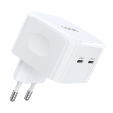 Адаптер Q5008 PD35W 2xUSB-C wall charger White Choetech
