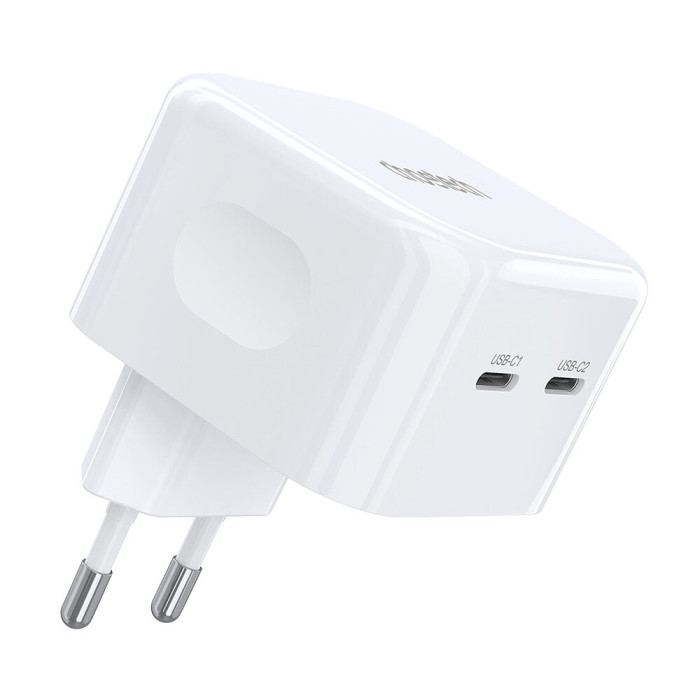 Адаптер Q5008 PD35W 2xUSB-C wall charger White Choetech