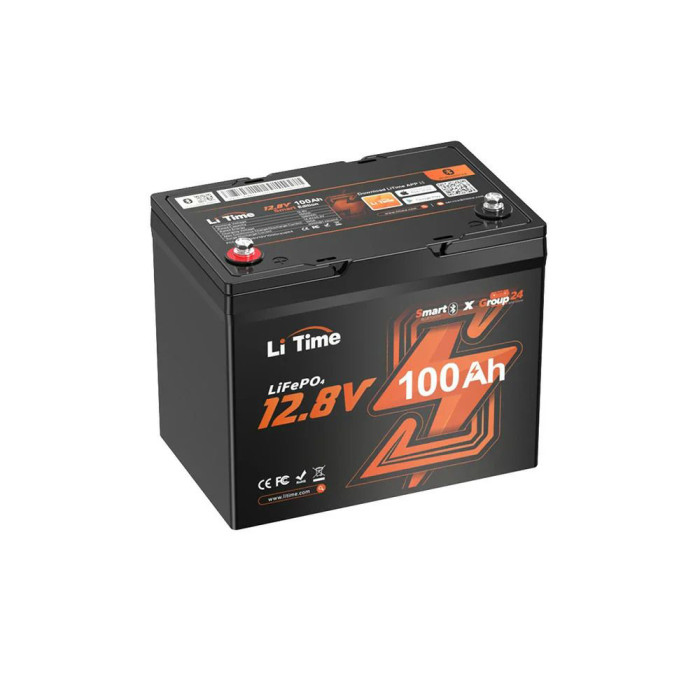 Акумуляторна батарея LiTime LiFePO4 12V100Ah Group24 Bluetooth L12V100-100-GROUP24-BT-4-A70 LiTime