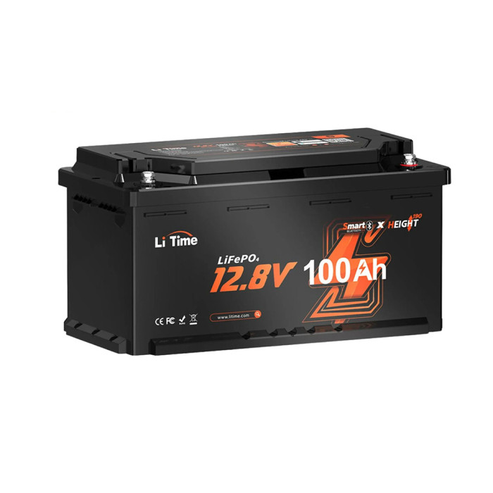 Акумуляторна батарея LiTime LiFePO4 12V100Ah H190 Bluetooth L12V100-100-H190-BT-4-AC150 LiTime
