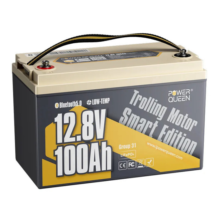 Акумуляторна батарея POWER QUEEN LiFePO4 12V100Ah Low-temp Bluetooth P12V100-100-LTP-BT-4-A100 POWER QUEEN