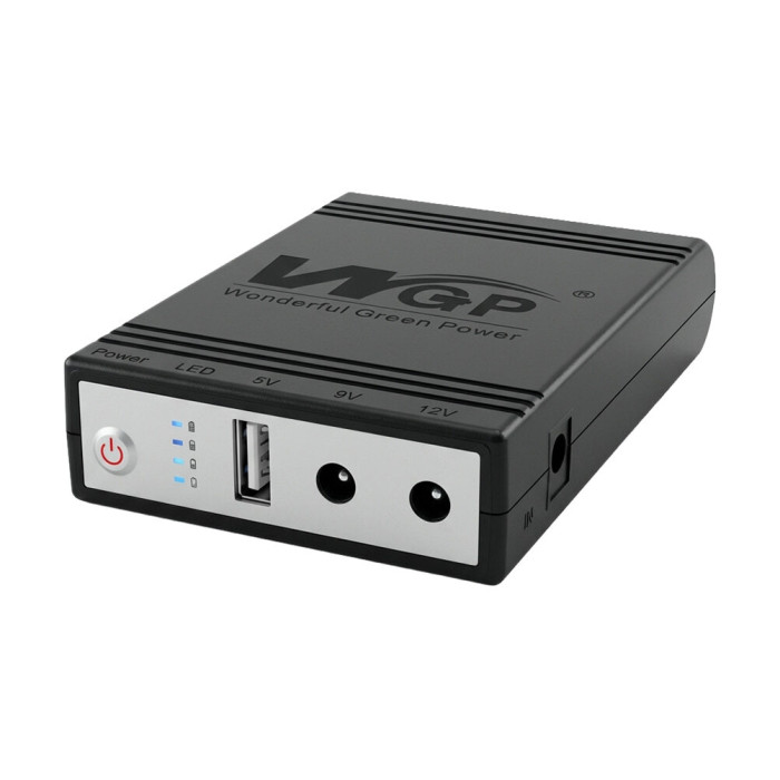 Джерело безперебійного живлення Mini UPS WGP UPS1032 5V/9V/12V 10400mAh BLACK