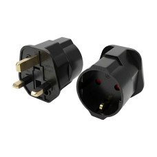 Перехідник адаптер EU 2 Pin to UK 3 Pin