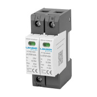 Обмежувач напруги LA-SPD2P-40KA (1P+N) 275V Leader