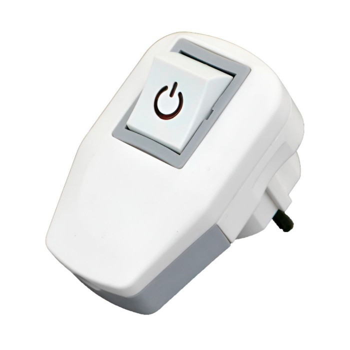 Вилка з/з, 16А, з вимикачем, швидкий монтаж, SETEL (B1131)