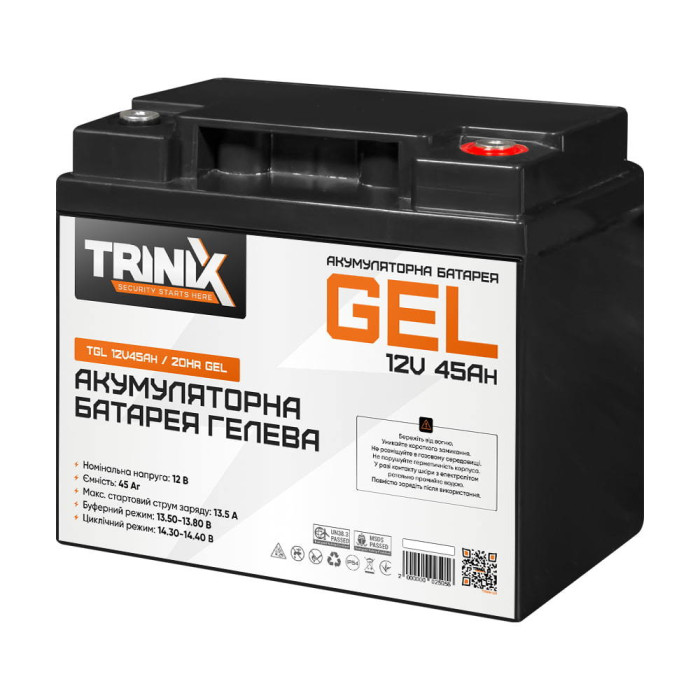 Акумуляторна батарея TGL12V45Ah/20Hr TRINIX GEL