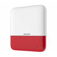 Бездротова зовнішня сирена DS-PS1-E-WE-Red Hikvision