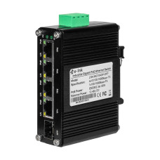 PoE комутатор LNK-IMC104GP-SFP IN 12-48V E-LINK