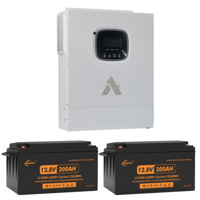 Комплект Agent 3,5 кВт 5 кВт*год (Інвертор HSI_3500-WF + 2шт. JSD J12200)