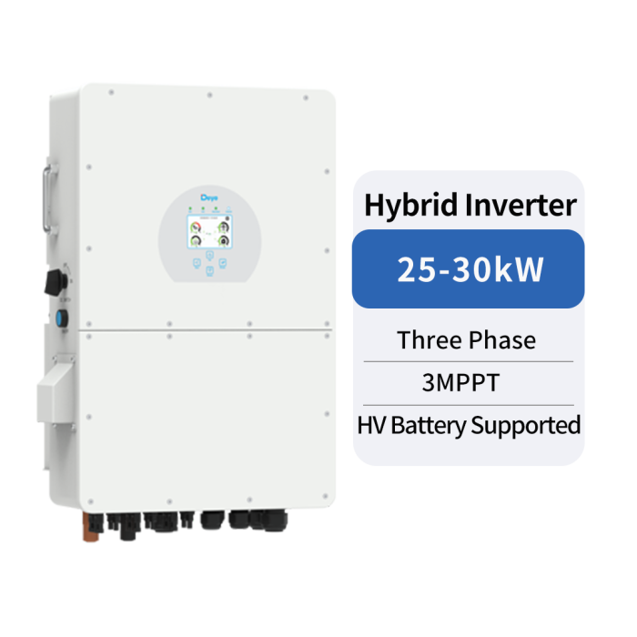 Гібридний інвертор Deye SUN-30K-SG02HP3-EU-АM3 (HV | 30 кВт | 3ф | 3 MPPT)
