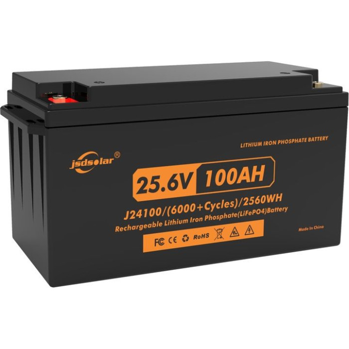 Комплект JSD Solar 3 кВт 2,56кВт*год (25.6В АКБ) 1ф (Інвертор J3000L-24, 3 кВт + Акумулятор J24100 25.6В, 100АГ 2.56KWH)