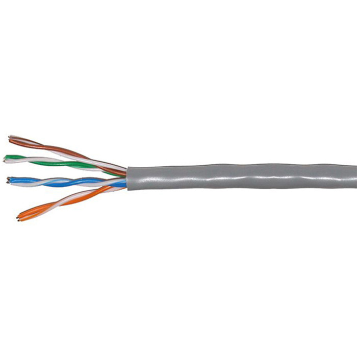 Мережевий кабель LANTRIA (Укрпожкабель) U/UTP 4x2x0,51 cat. 5Е  PVC внутрішній