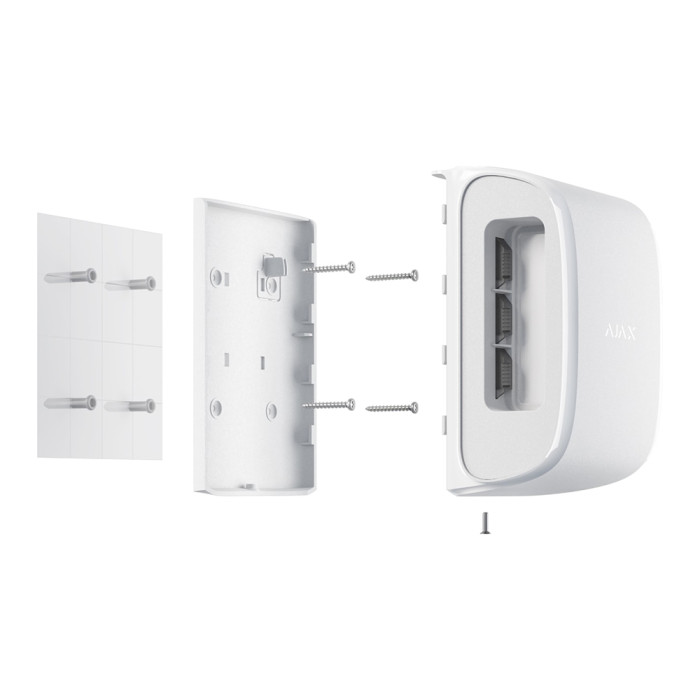 Кріпильна панель Ajax SmartBracket для DualCurtain Outdoor White (33597.81.WH)