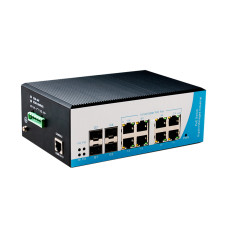 Керований индустр. 12-портовий гігабіт POE комутатор HongRui HR600-ATG-84F-SFP HongRui 7522