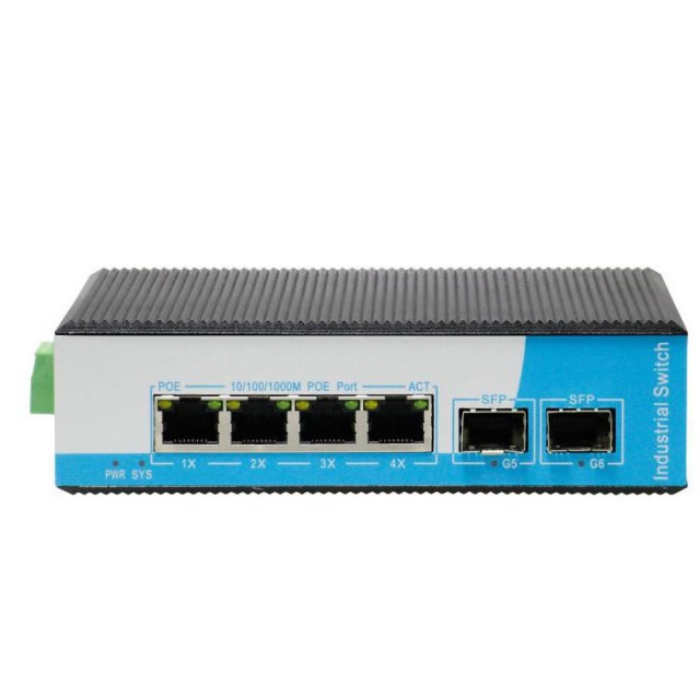 POE комутатор HongRui HRM400-42GBTS 6-ти портовий