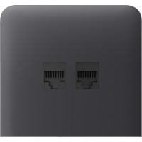 Бічна панель для вбудованої інтернет-розетки Ajax SideCover (LAN) vertical Graphite (126223.319.GP)