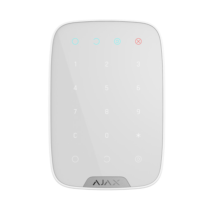 Бездротова сенсорна клавіатура Ajax KeyPad White (38249.12.WH1)