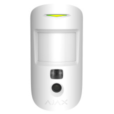 Бездротовий датчик руху Ajax HDR MotionCam (PhOD) з підтримкою фотоверифікації тривог, функцій «Фото за запитом» і «Фото за сценарієм» White (119282.310.WH1)