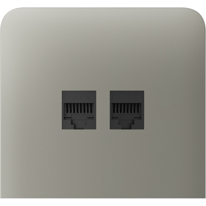 Бічна панель для вбудованої інтернет-розетки Ajax SideCover (LAN) vertical Olive (126226.319.OL)
