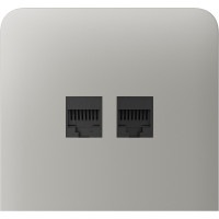 Бічна панель для вбудованої інтернет-розетки Ajax SideCover (LAN) vertical Oyster (126225.319.OY)