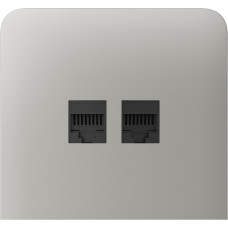 Бічна панель для вбудованої інтернет-розетки Ajax SideCover (LAN) vertical Oyster (126225.319.OY)
