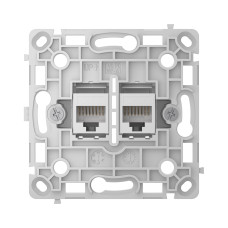 Механізм розетки Ajax OutletCore (LAN) Vertical White (126186.165.WH)