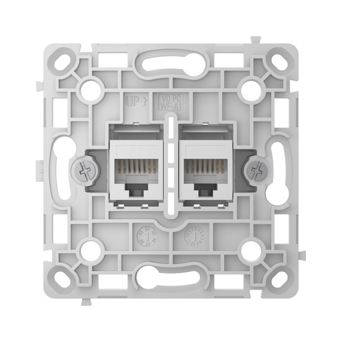 Механізм розетки Ajax OutletCore (LAN) Vertical White (126186.165.WH)