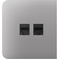 Бічна панель для вбудованої інтернет-розетки Ajax SideCover (LAN) Fog (126216.319.FG)