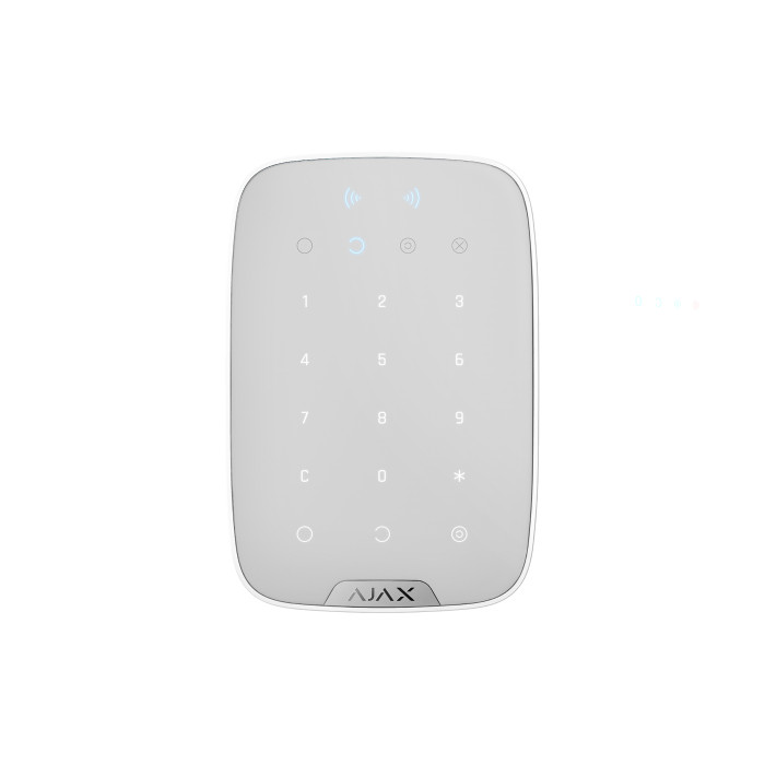 Бездротова сенсорна клавіатура Ajax KeyPad Plus White (38253.83.WH1)