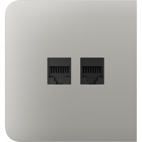 Бічна панель для вбудованої інтернет-розетки Ajax SideCover (LAN) Oyster (126217.319.OY)