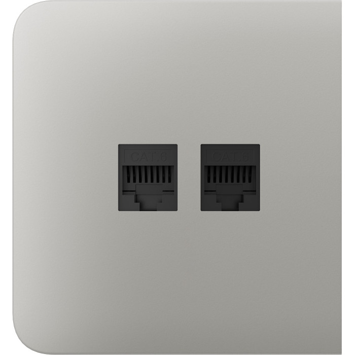 Бічна панель для вбудованої інтернет-розетки Ajax SideCover (LAN) Oyster (126217.319.OY)